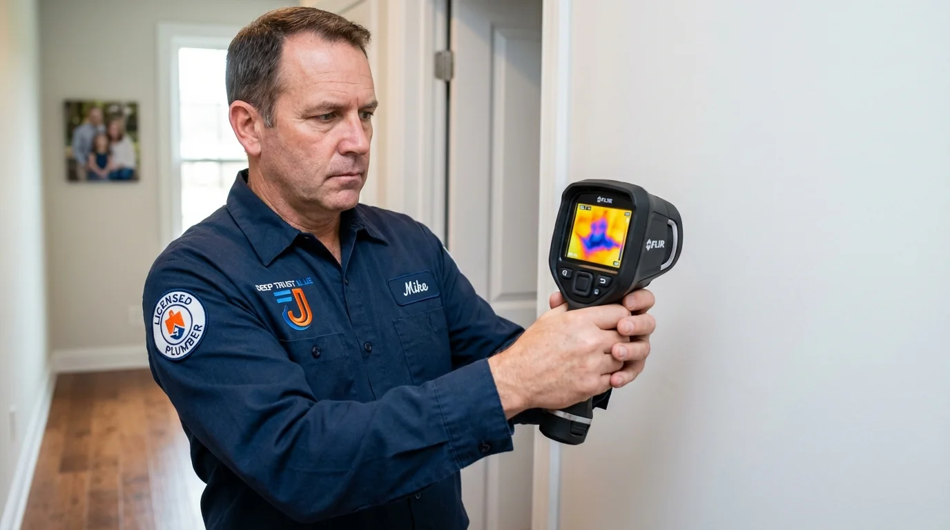 Thermal imaging leak detection by Johns Plumbing LLC in Raymondville